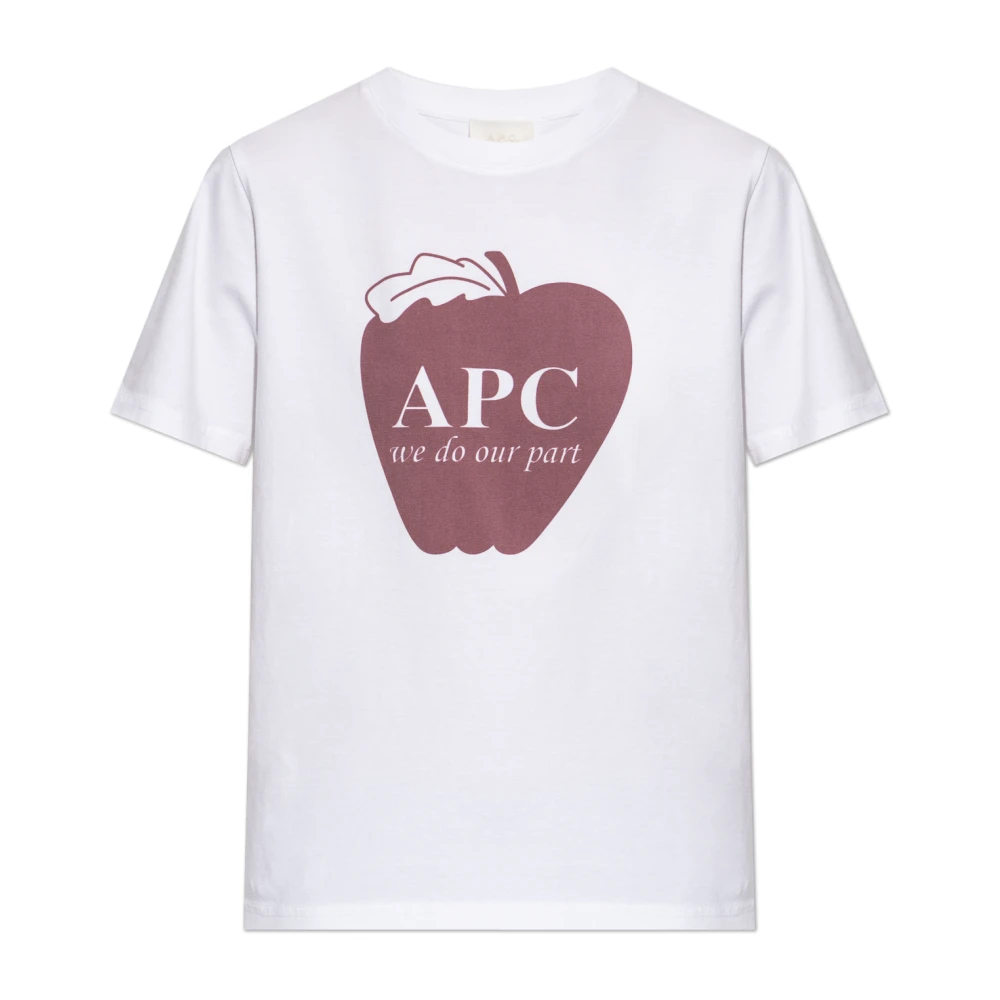 A.p.c. Donna Bianco Top, Xs, New,