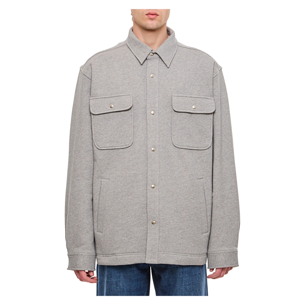 Givenchy Men's Gray Patch Pocket Shirt