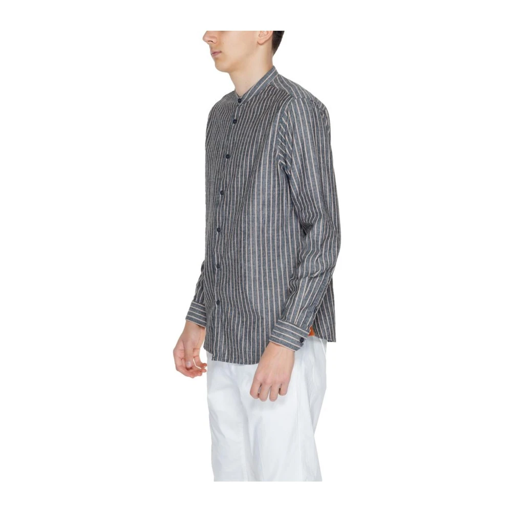Gianni Lupo Linnen Overhemd Collectie Gray Heren