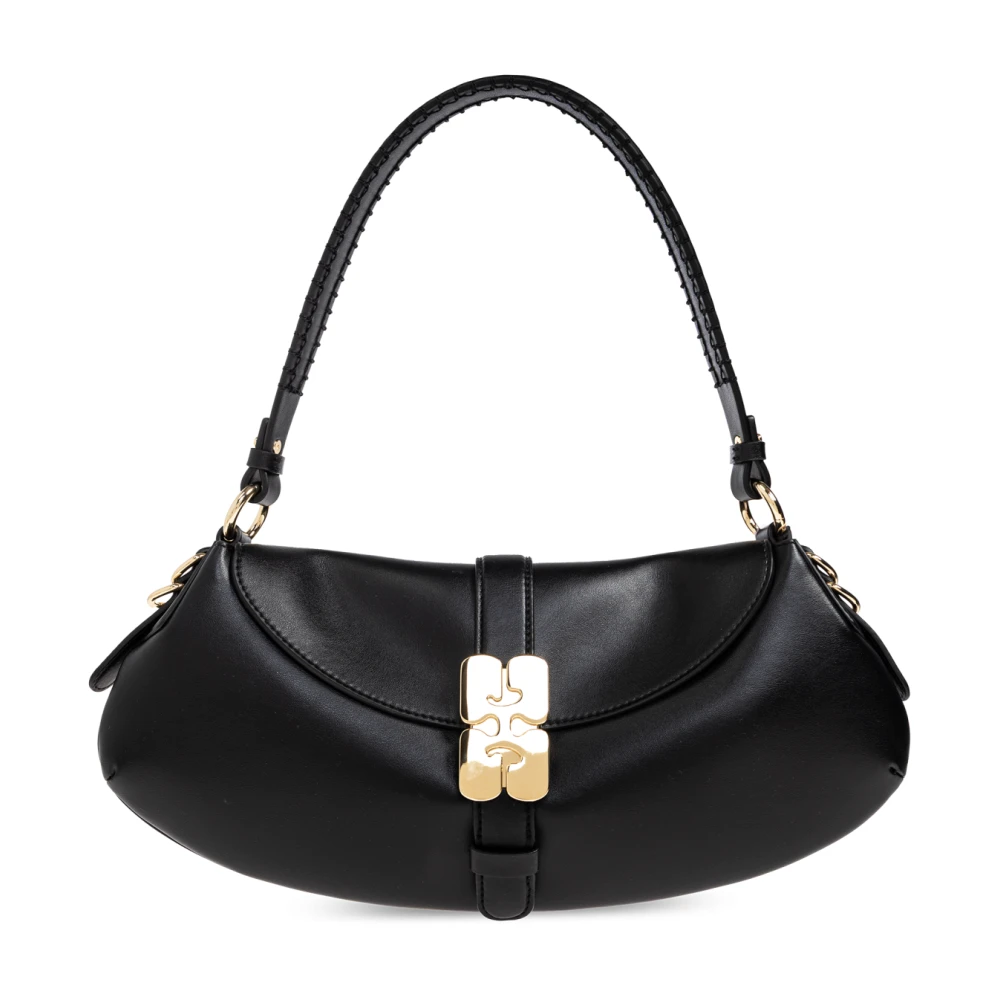 Ganni Women's Black Shoulder Bags, One Size, B-Kat Shoulder Bag
