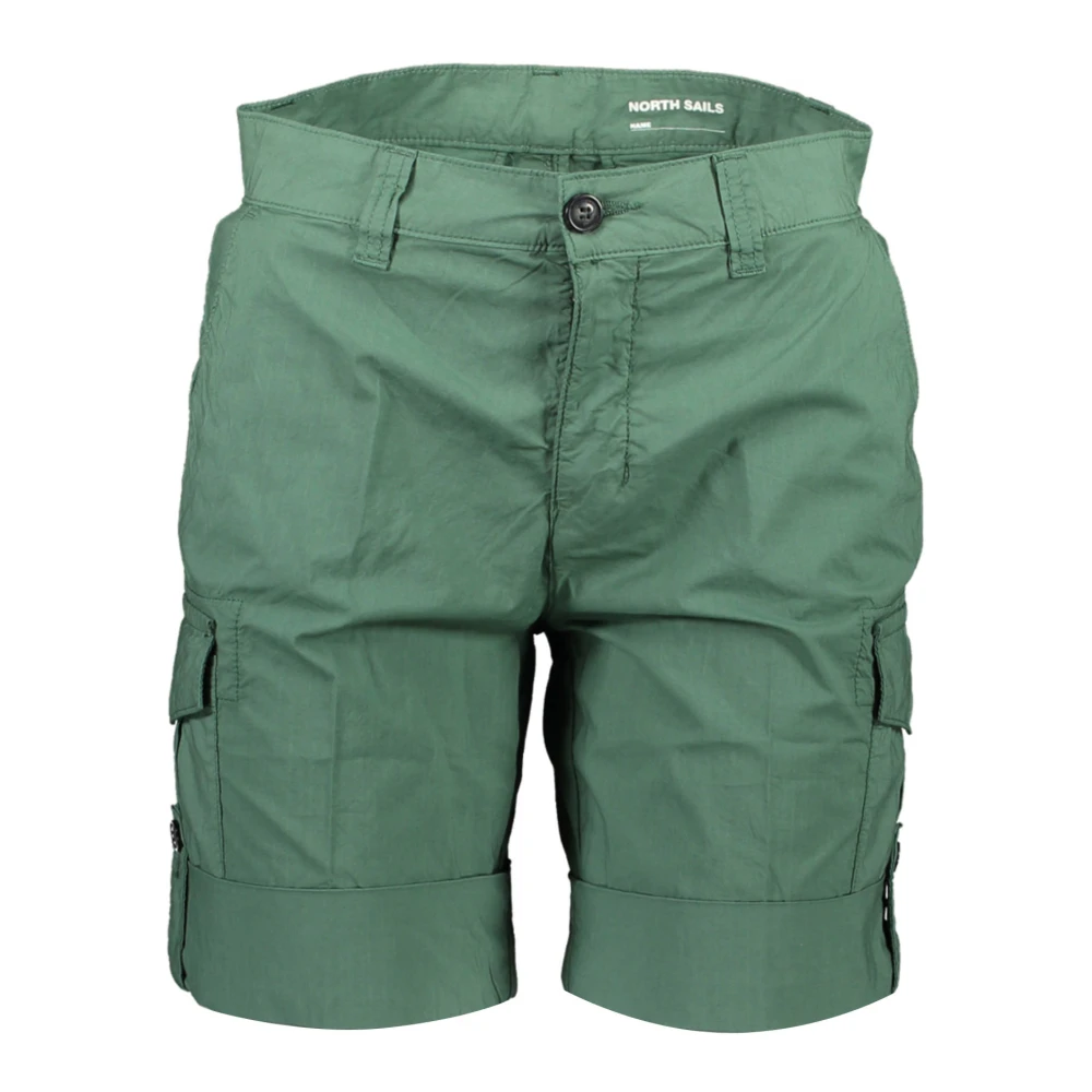 North Sails Groene Bermuda Shorts met Contrastdetails Green