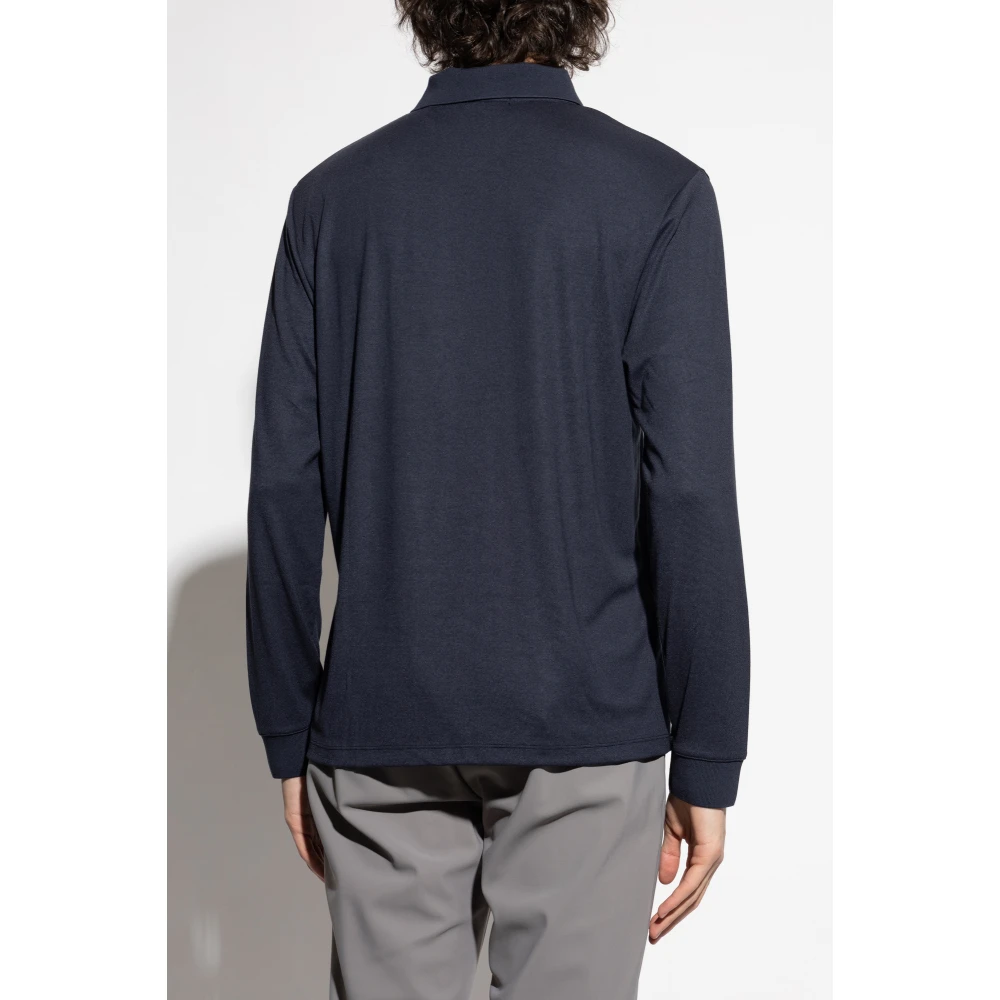 Theory Lange mouw polo Blue Heren