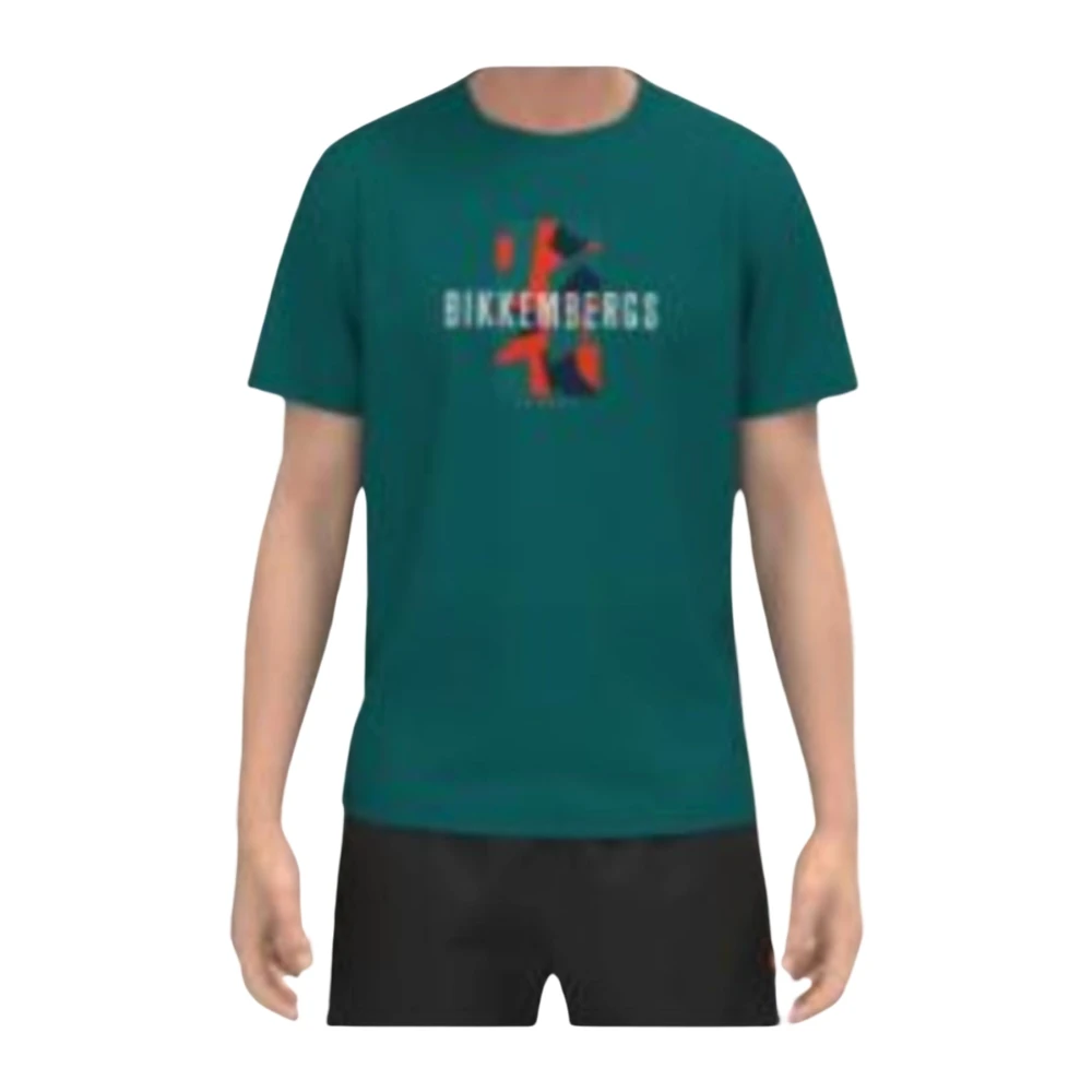 Bikkembergs Stijlvolle T-Shirt Collectie voor Mannen Green Heren