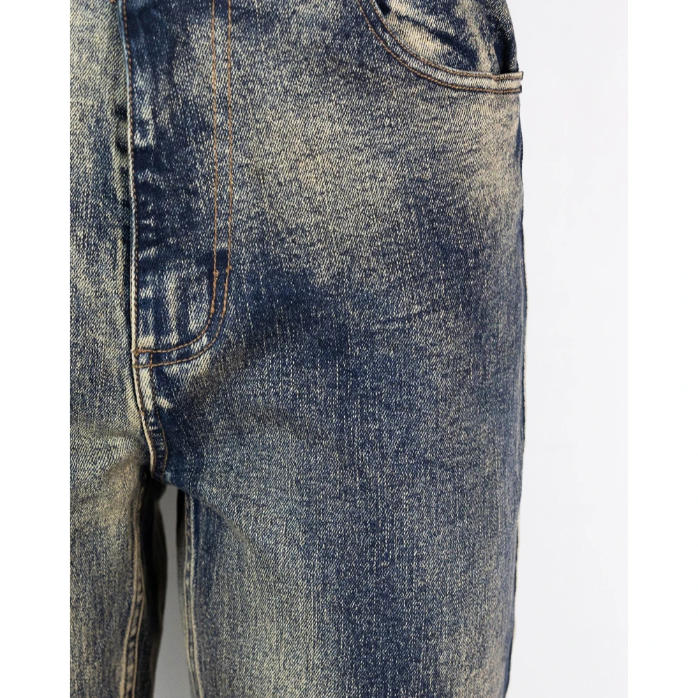 Daily Paper Blauwe Jeans met Uitlopende Pijpen Blue Dames