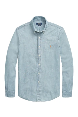 Slim-fit Chambray Skjorta