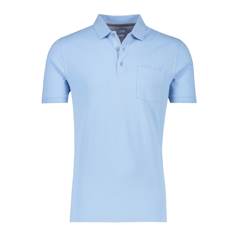 BRAX Polo Shirt Korte Mouw Lichtblauw Blue Heren