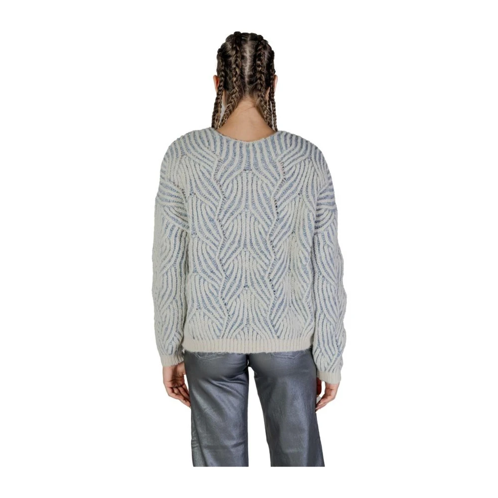 Only Blauwe Polyester Blend Trui Dames Herfst Winter Blue Dames