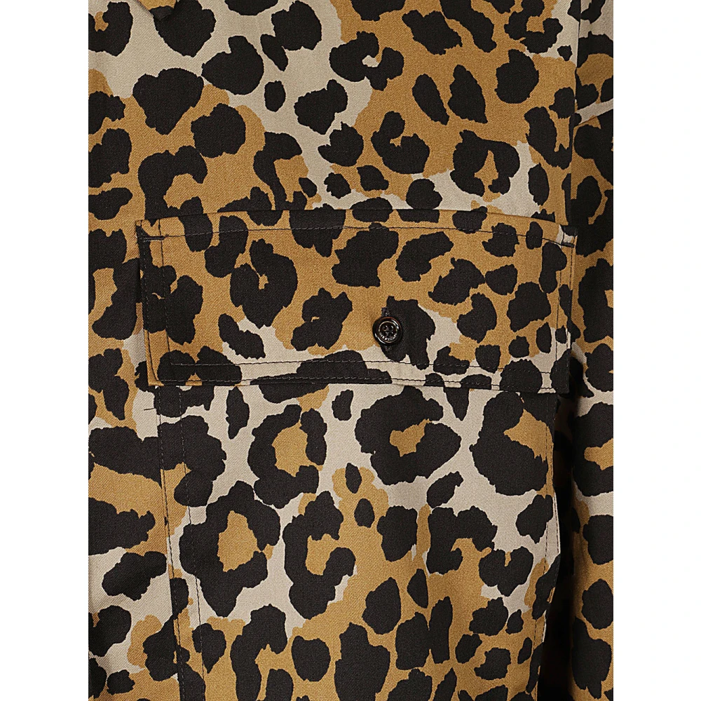 Max Mara Weekend Leopard Print Crop Shirt Multicolor Dames