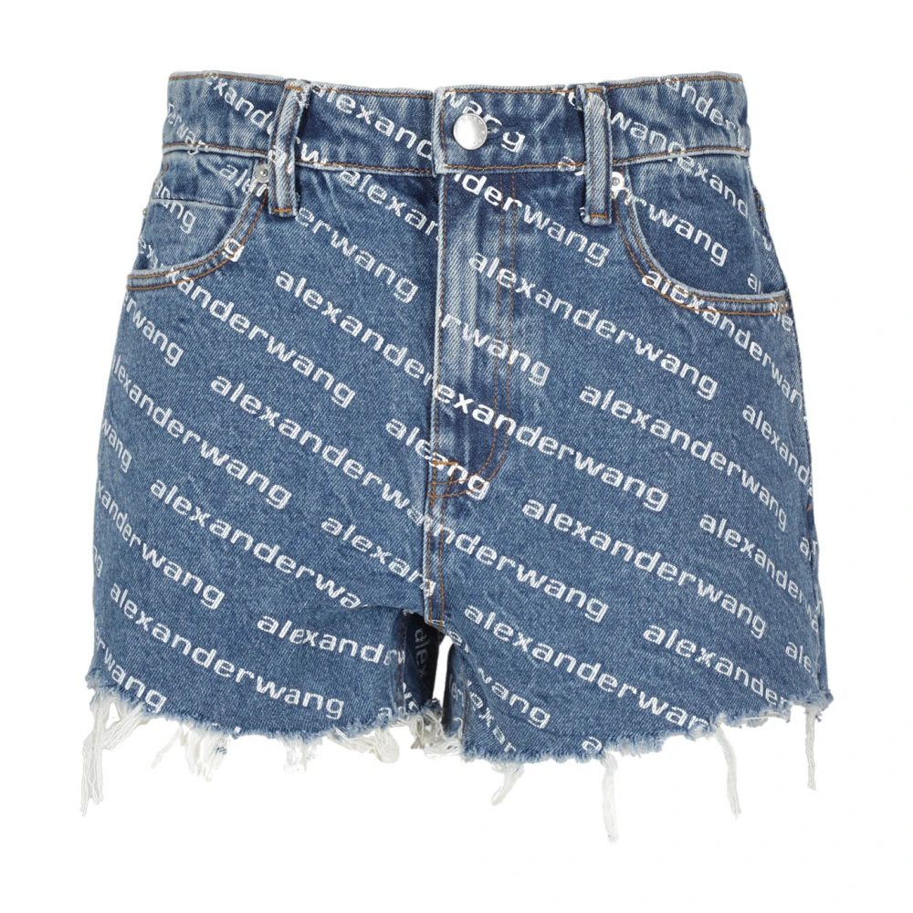 Alexander wang Stijlvolle Bite Shorts voor Vrouwen Blue Dames