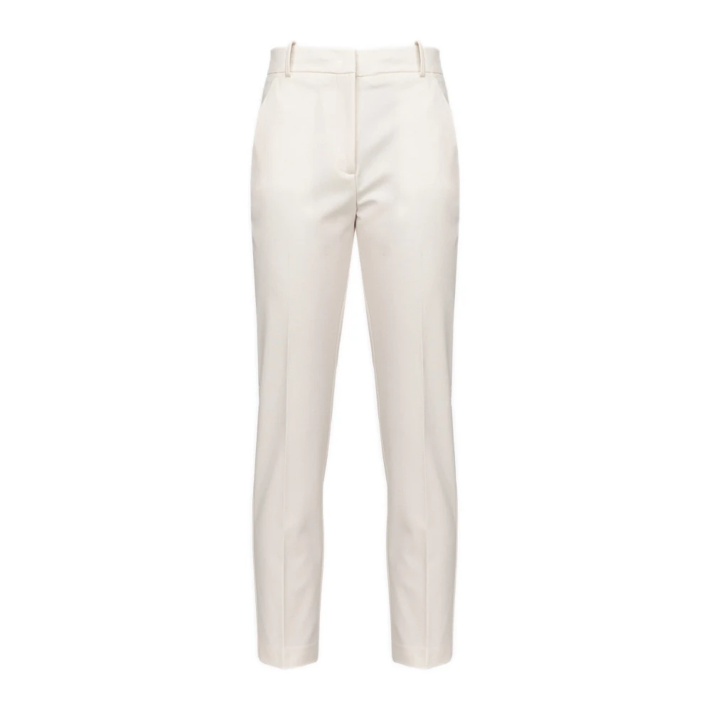 Pinko Women's White Slim-Fit Trousers - Slim-Fit Trousers - S - Trousers