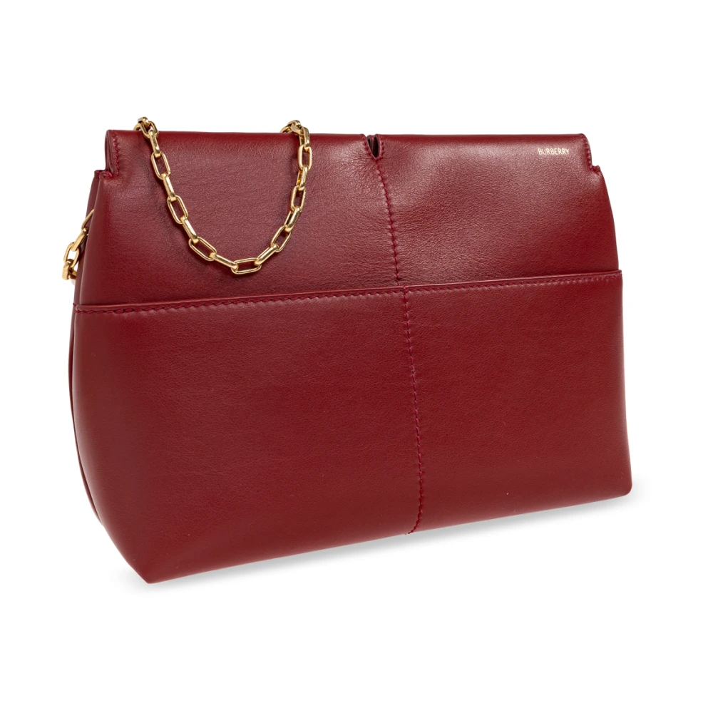 Burberry Snip Clutch Red Dames