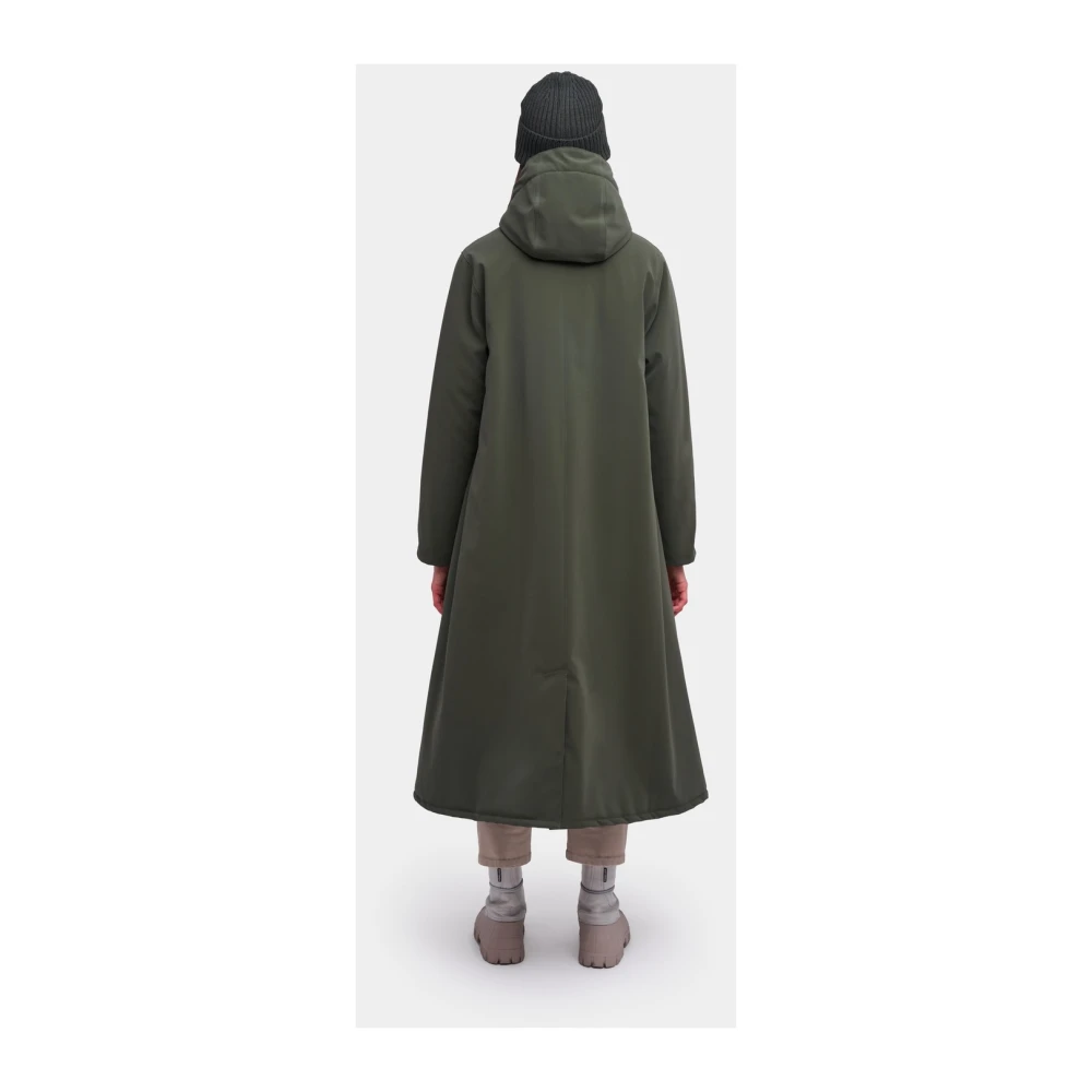 Stutterheim Warm Winter Regenjas A-Line Stijl Green Dames