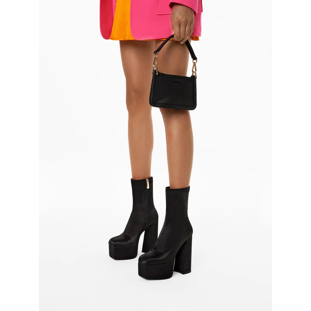 Kazar Studio Zwarte leren schoudertas met rechthoekige vorm Black Dames