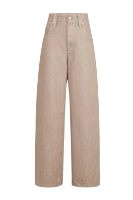 Lurex Wide-Leg Jeans