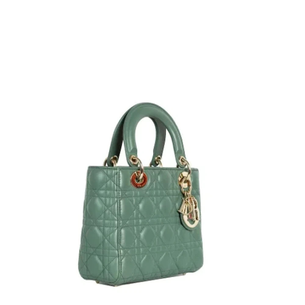 Dior Vintage Pre-owned Leather dior-bags Green Dames