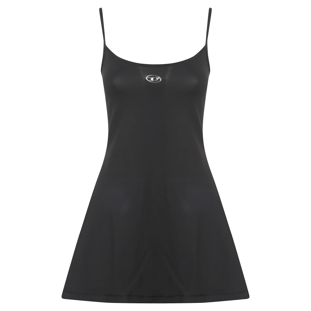 Diesel Vrouw Zwart Kleedjes Dames, M, Katoen, D-Newhop-Od Mini Jurk
