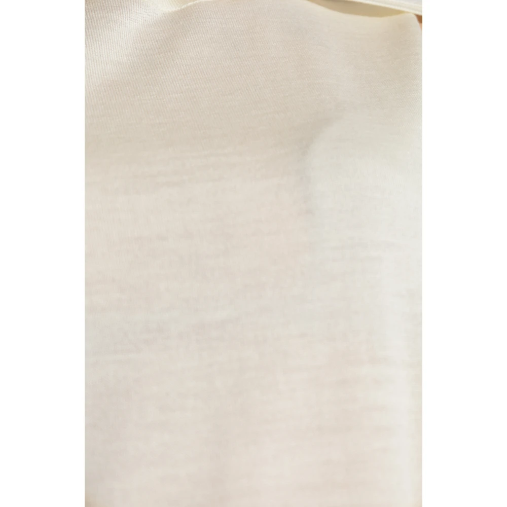 Helmut Lang Top met afneembare lange mouwen Beige Dames
