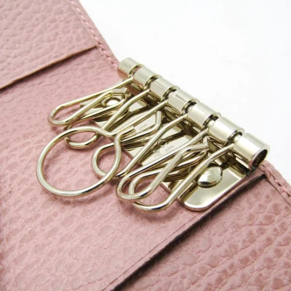 Gucci Vintage Pre-owned Leather key-holders Pink Dames