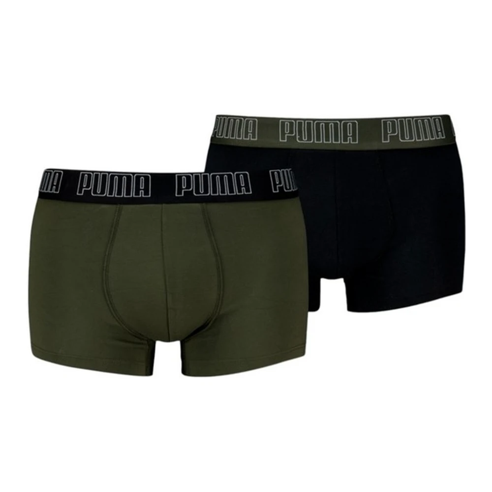 Puma Everyday Trunk Boxers in Khaki Zwart Multicolor Heren