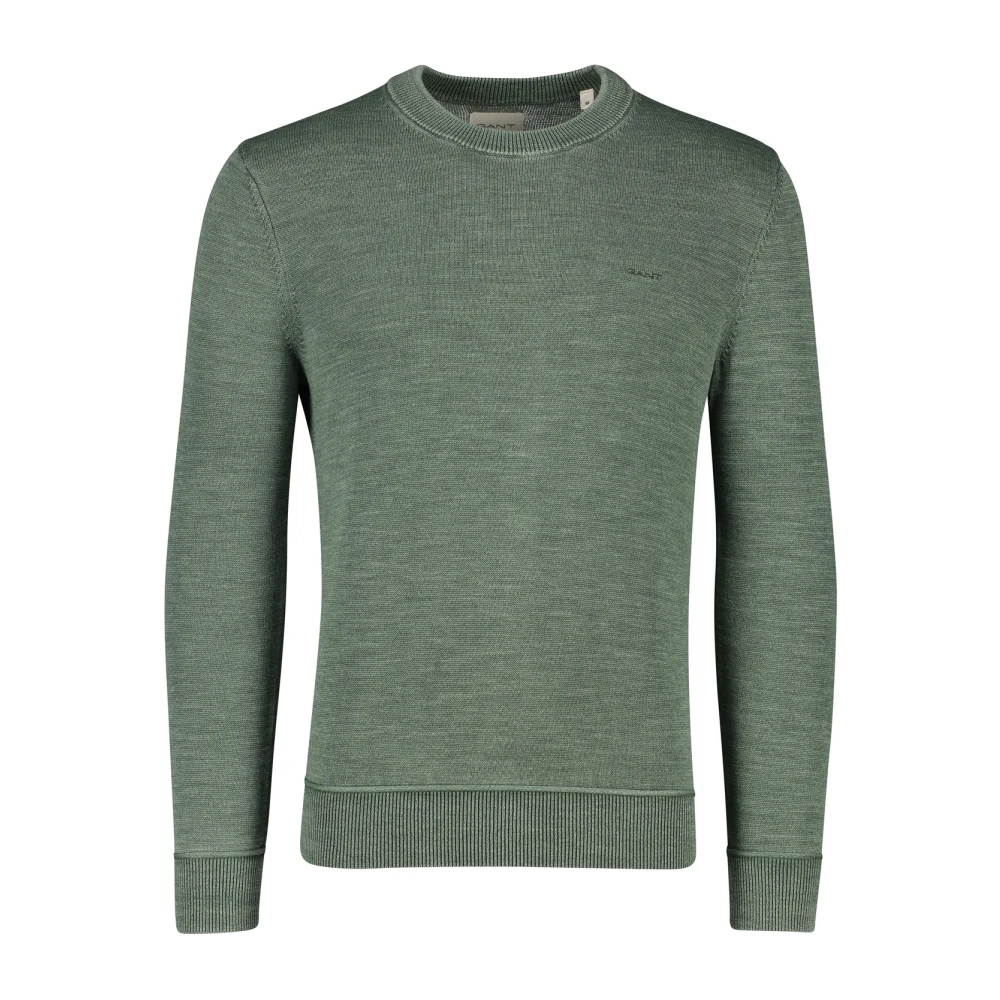 Gant Groene Ronde Hals Trui Green Heren