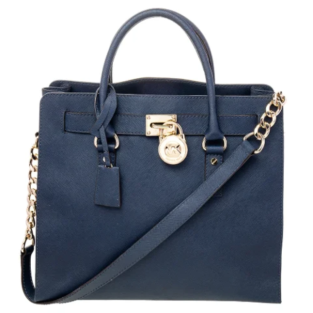 Michael Kors Pre-owned Leather totes Blue Dames