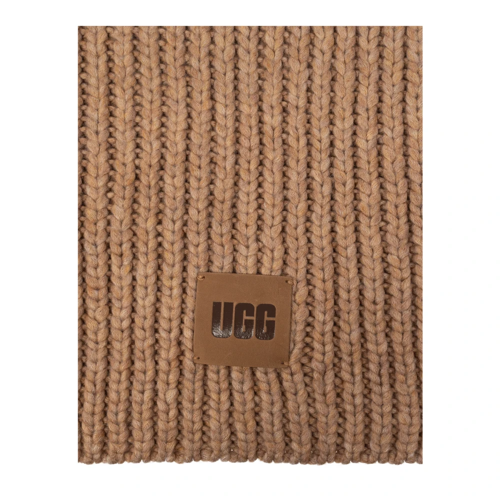 Ugg Sjaal met logo patch Beige Dames