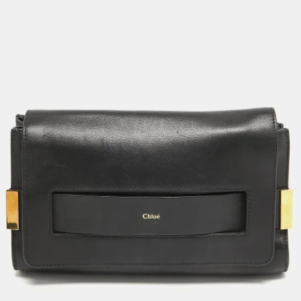 Chloé Pre-owned Leather clutches Black Dames