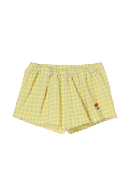 checkered-shorts-with-scalloped-hem