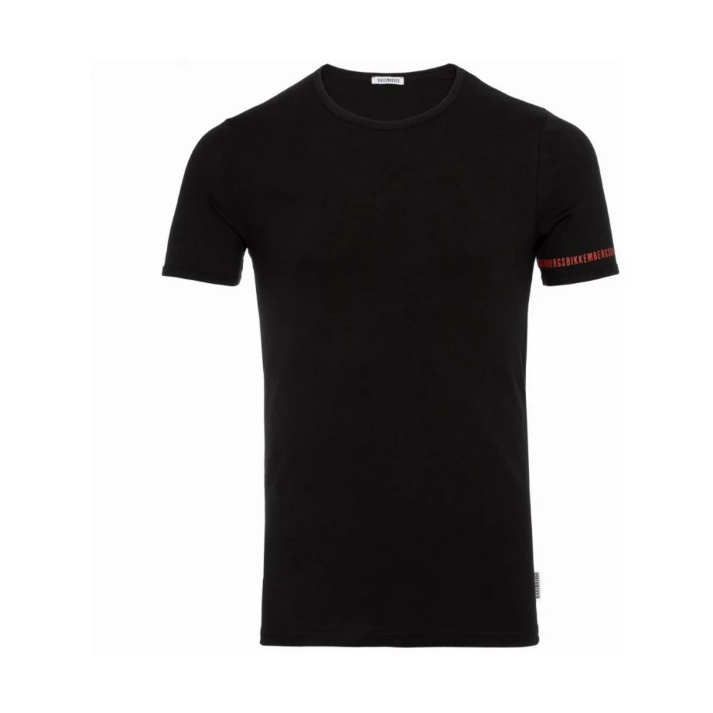 Bikkembergs Stijlvolle Ondershirt voor Moderne Man Black Heren