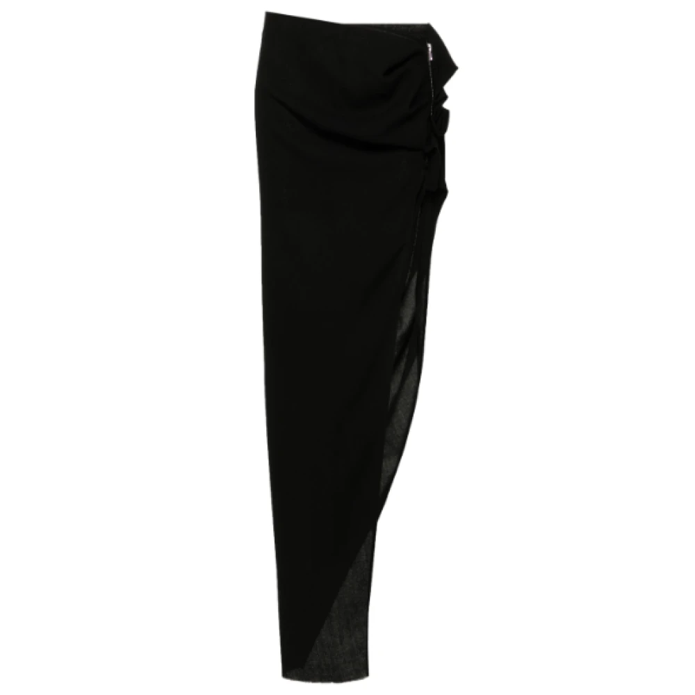 Rick Owens Zwarte Edfu Rok Stijlvol en Chic Black Dames