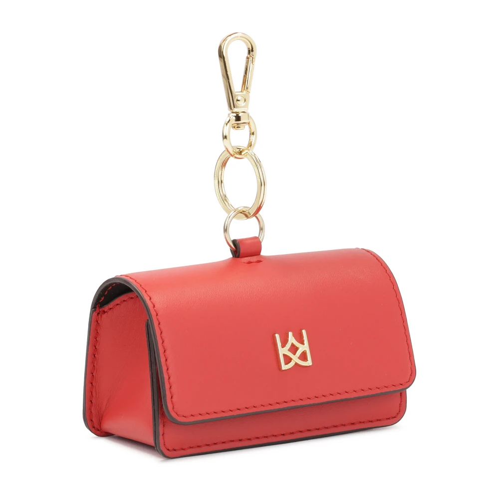 Kazar Rode sleuteletui met karabijnhaak Red Dames