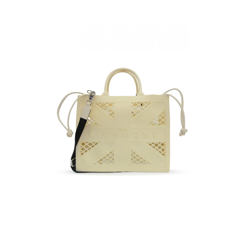 Richmond Beige Shopper Tas met Afneembare Schouderband Beige Dames