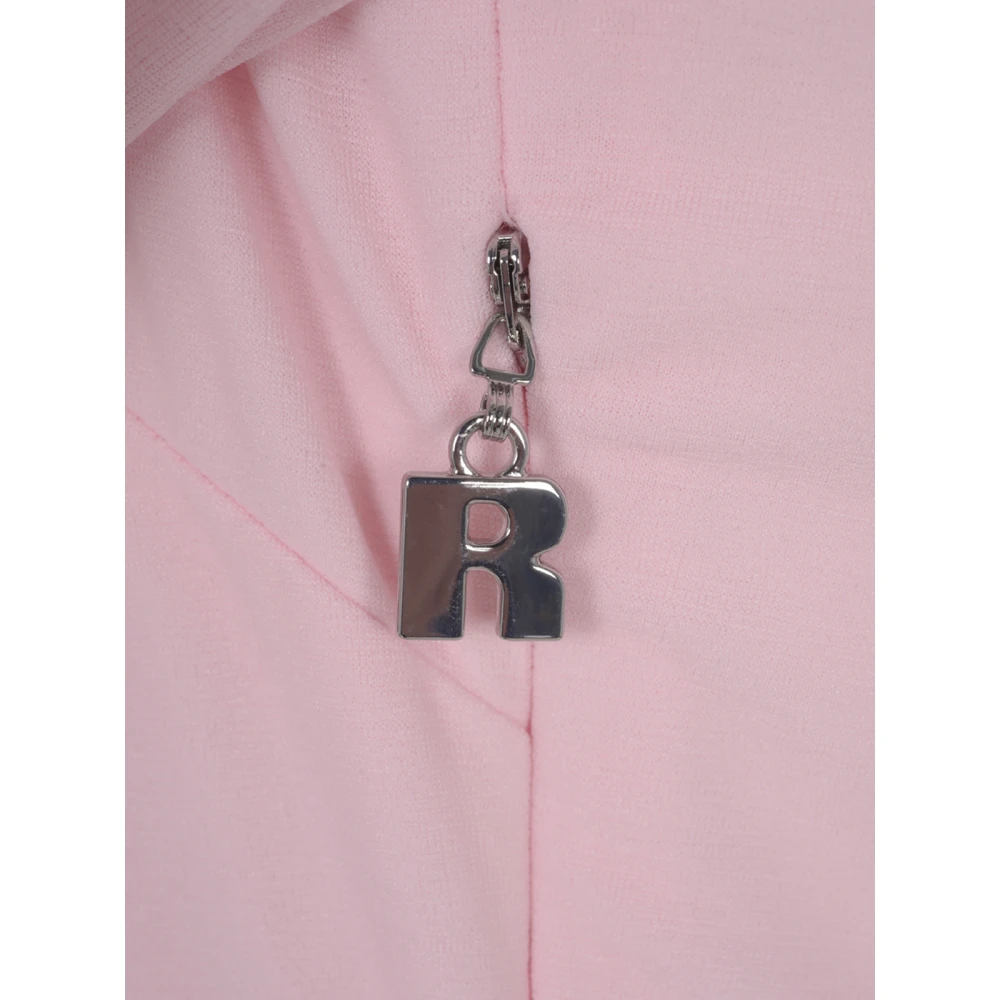 Rotate Birger Christensen Midi V-Neck Jurk Collectie Pink Dames