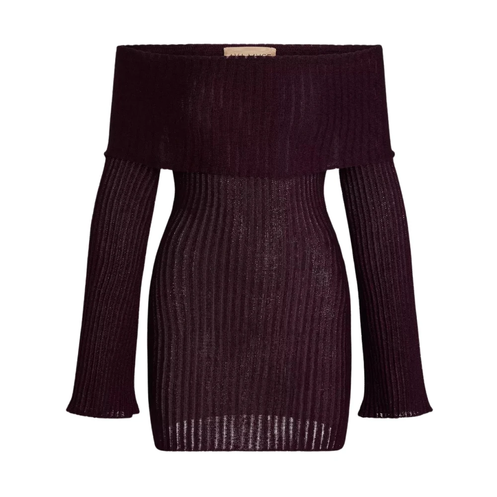 Aya Muse Kersen Off-Shoulder Jurk Red Dames