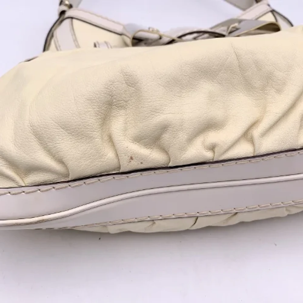 Gucci Vintage Pre-owned Leather gucci-bags White Dames
