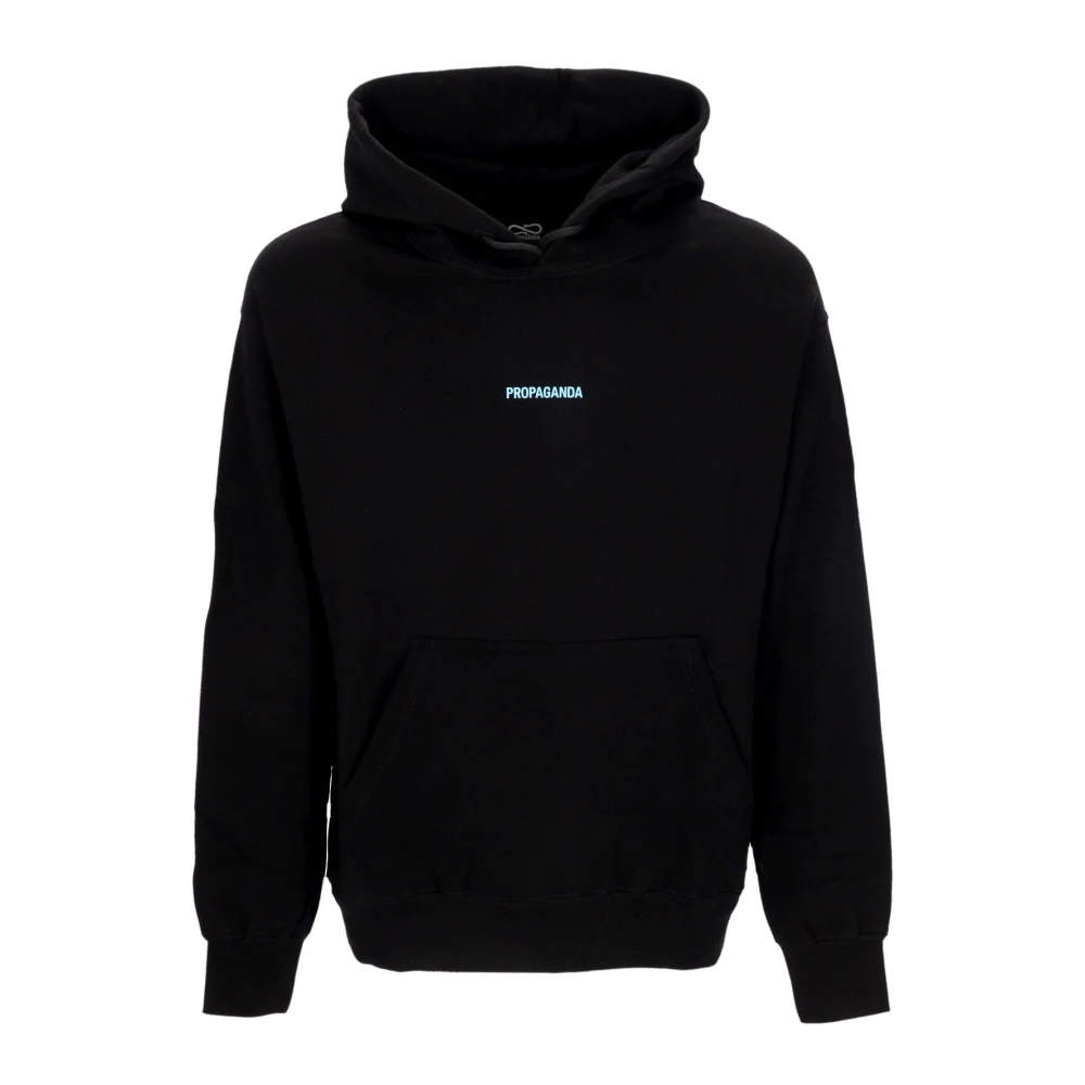 Propaganda Black Hooded Sweatshirt With Snake Print - Male - Hoodies - Xl - Sweatshirts & Hoodies