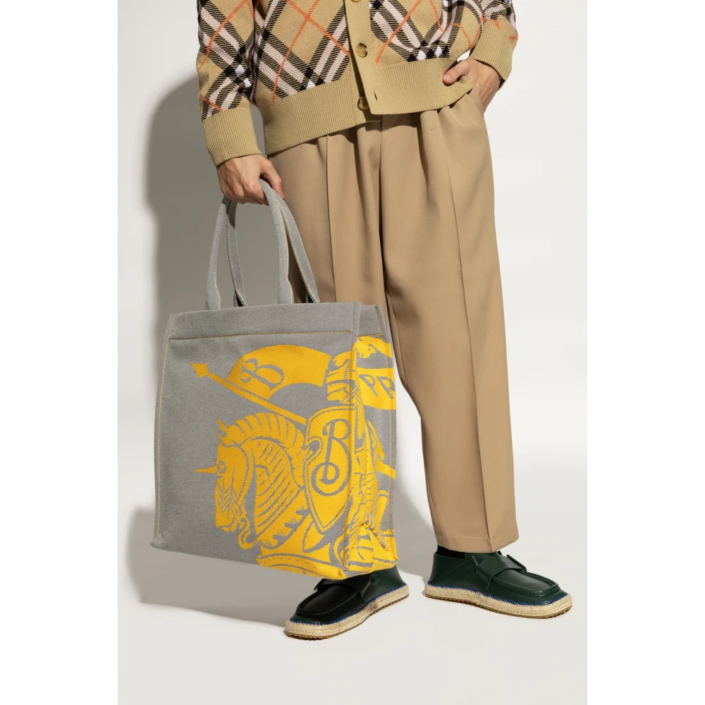 Burberry Edk Medium Shopper Tas Gray Heren