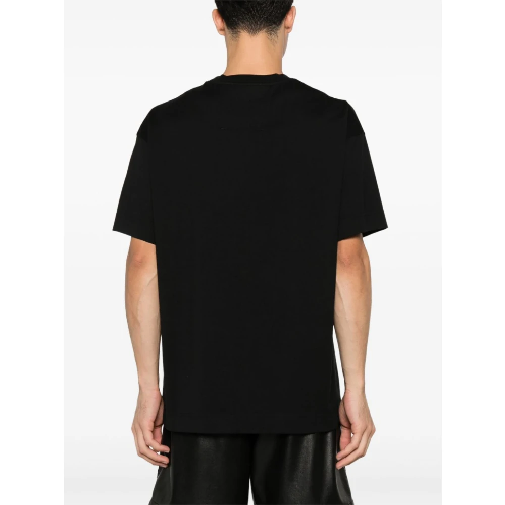 Givenchy Zwart T-shirt met Logo in Reliëf Black Heren