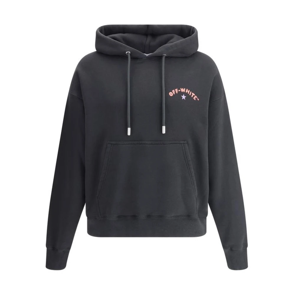 Off White Monogram Skate Hoodie met Arrow Print Black Heren
