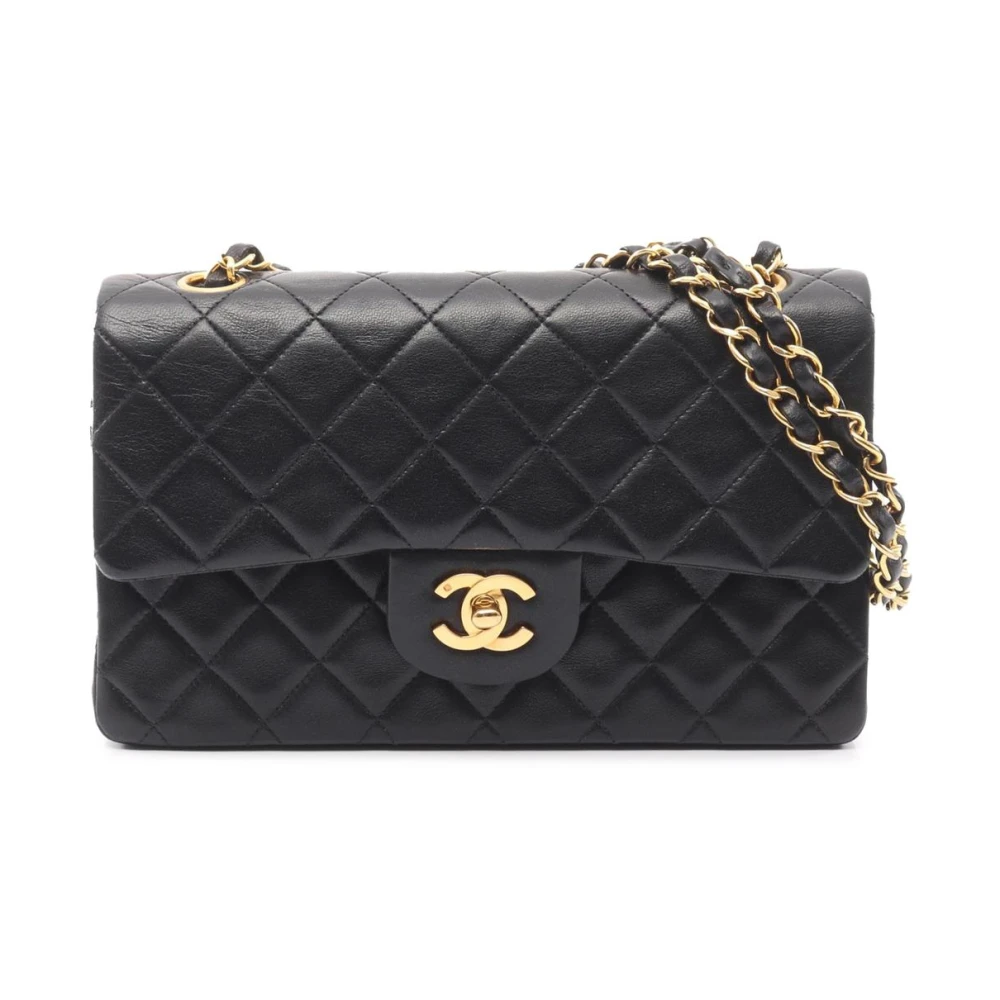 Chanel Vintage Women's Gold Pre-Owned Vintage Quilted Leather Shoulder Bag With Chain