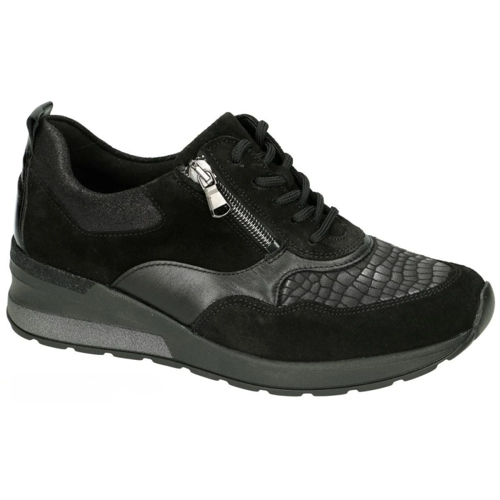 Waldläufer H-Clara Ortho-Tritt Dames Schoenen Zwart