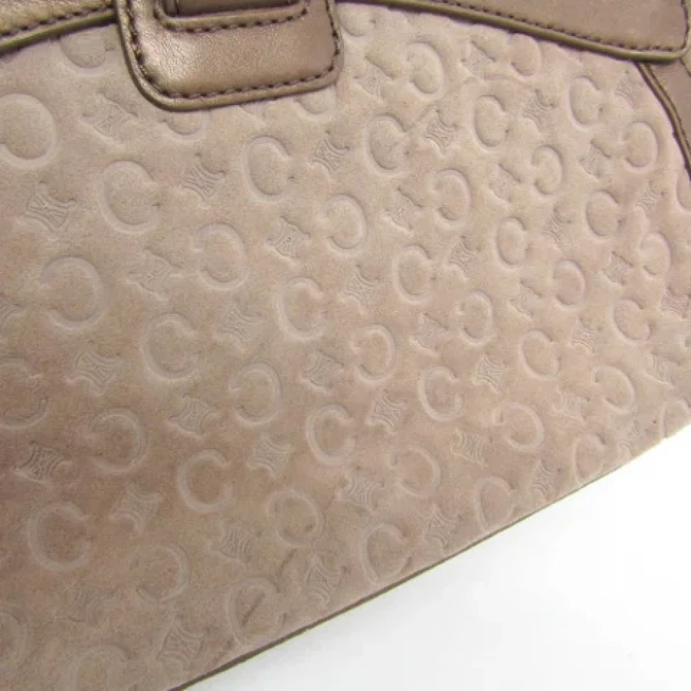 Celine Vintage Pre-owned Leather shoulder-bags Beige Dames