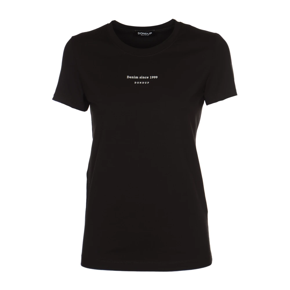 Dondup Stijlvolle T-shirts en Polos Black Dames