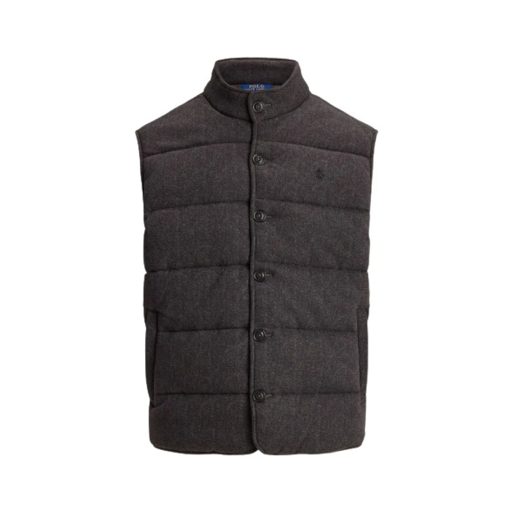 Polo Ralph Lauren Men's Black Waistcoats, Xl, Quilted Sleeveless Puffer Gilet