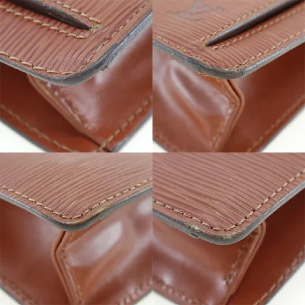 Louis Vuitton Vintage Pre-owned Leather clutches Brown Heren