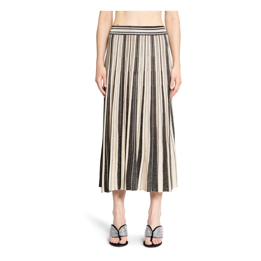 Zimmermann Metallic Gestreepte A-Lijn Rok Multicolor Dames