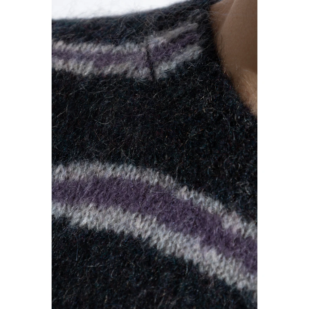 Acne Studios Trui met wollen afwerking Black Heren