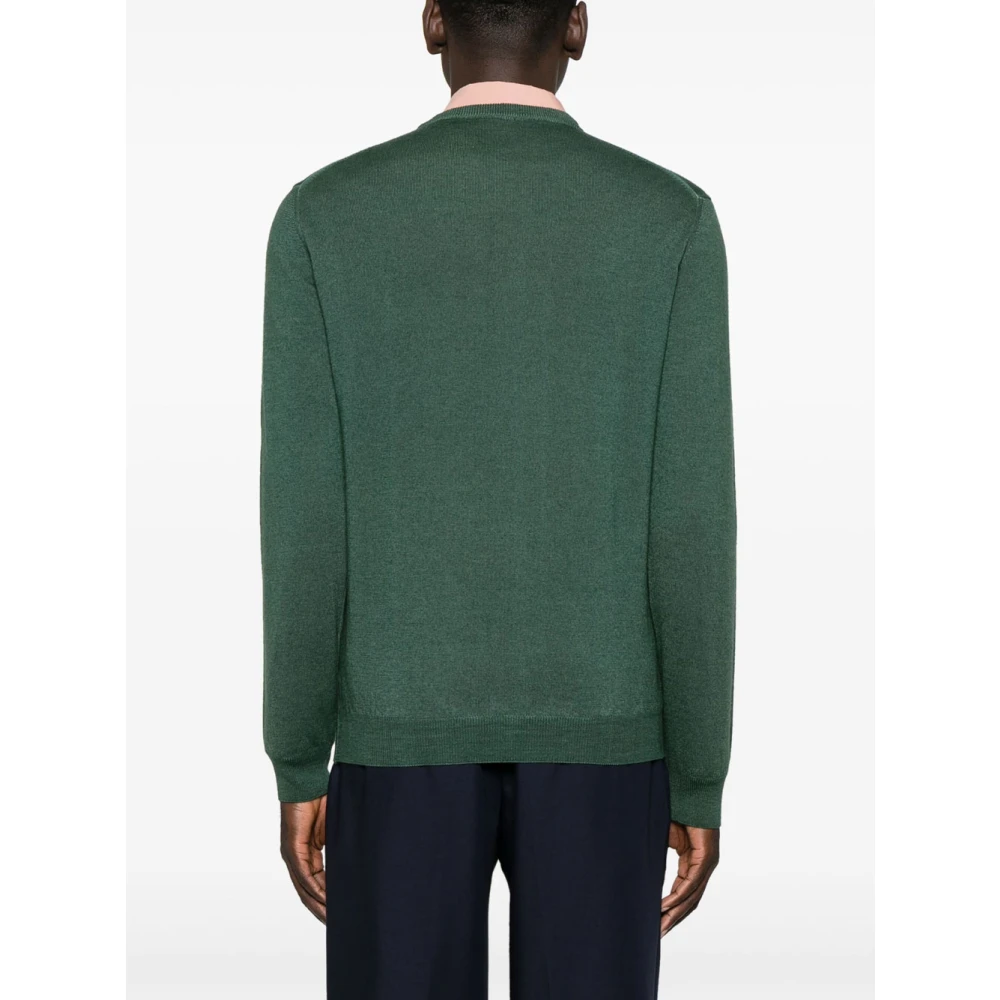 Woolrich Groene Gebreide Trui voor Mannen Green Heren