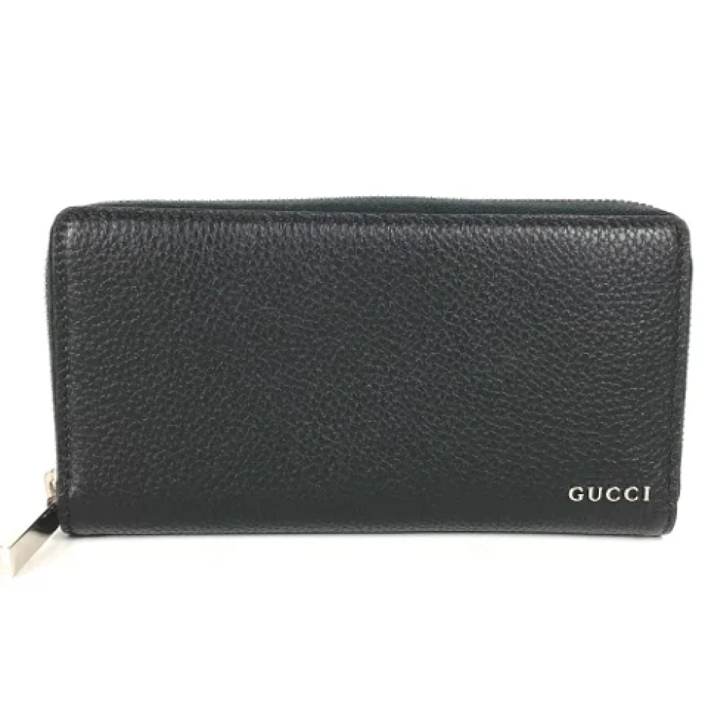 Gucci Vintage Pre-owned Leather wallets Black Dames