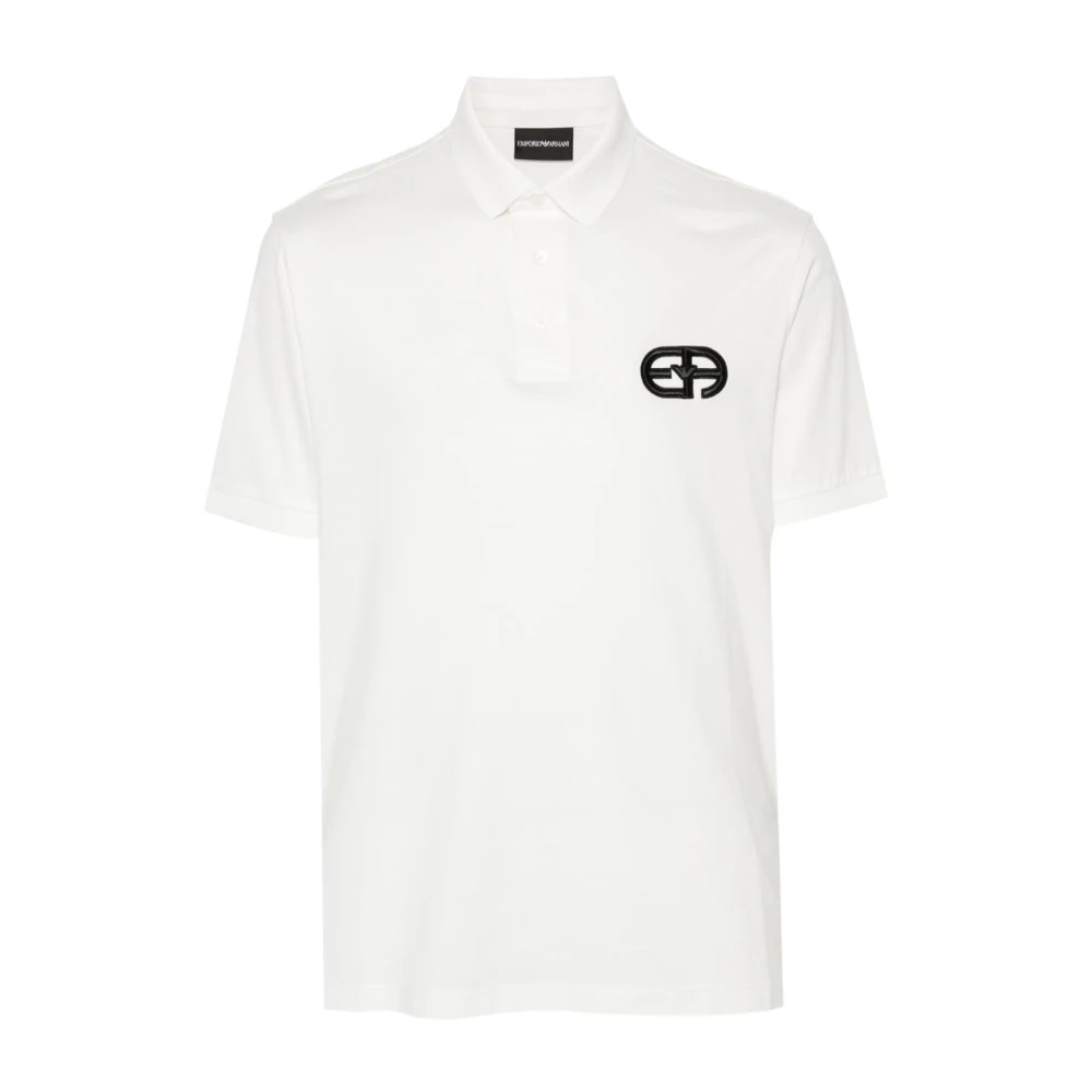Emporio Armani Men's White Polo Shirts, 2XL, T-Shirts And Polos